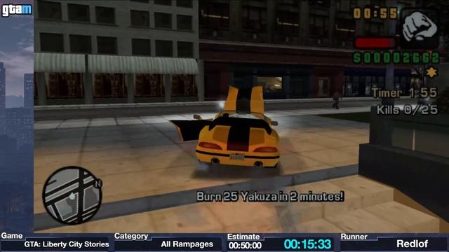 GTAMarathon 2021 - Grand Theft Auto: Liberty City Stories All Rampages by Redlof