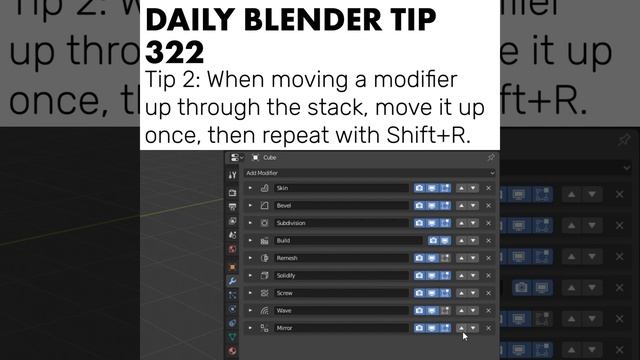 Daily Blender Tip 322 - A couple of Interface Tips (Blender 2.8)