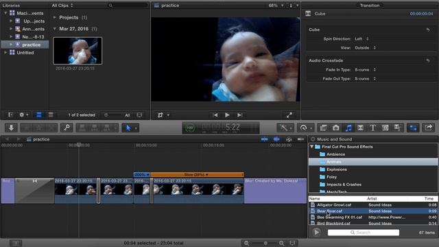 Using Sound Effects in Final Cut Pro