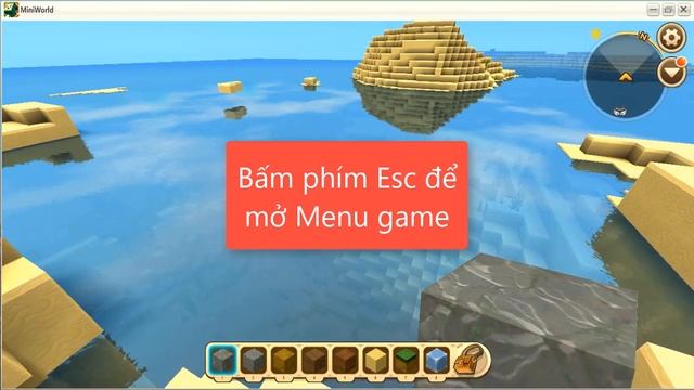 Chuyển chế độ Sinh tồn sang Sáng tạo trong Mini World: Block Art