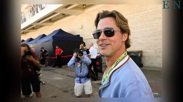 Brad Pitt Attends Grand Prix Practice Session in Las Vegas amid Production on His F1 Movie