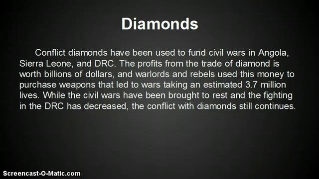 Conflict mineral PSA