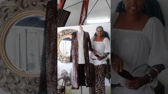 54 Collection leopard velvet cardigan