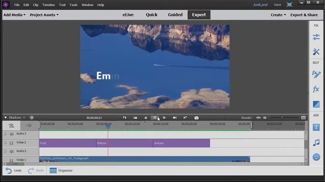 Premiere Elements - Steps to designing cinematic opening credits