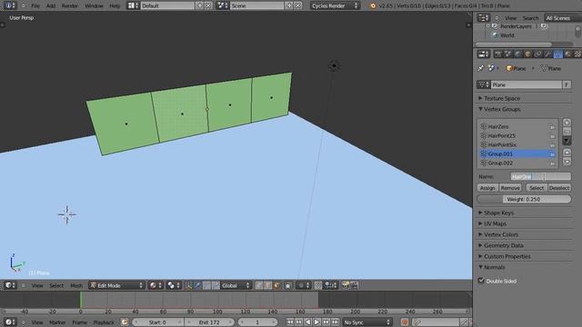 Blender 2.65 Tutorial - Dynamic Hair Particles and Vertex Groups