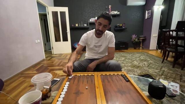 2 hours of Backgammon, what do you think the score was?