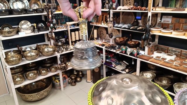 Тибетский колокольчик и варджа - 8 см / Dorje bell with vajra / shamanic.moscow