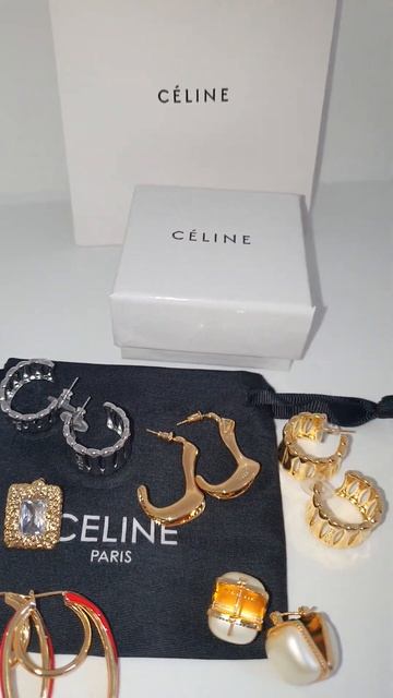 Серьги в стиле CELINE