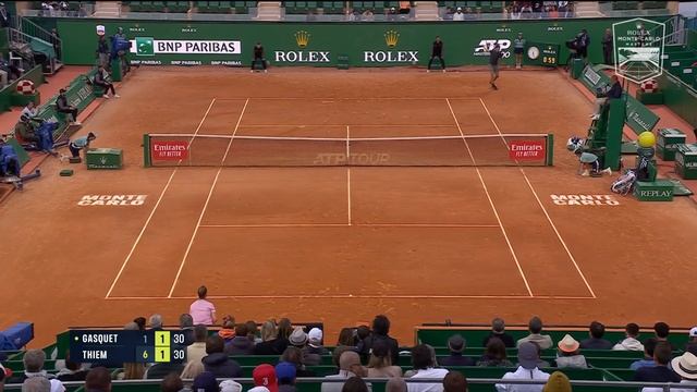 Richard Gasquet vs Dominic Thiem Highlights | Rolex Monte-Carlo Masters 2023