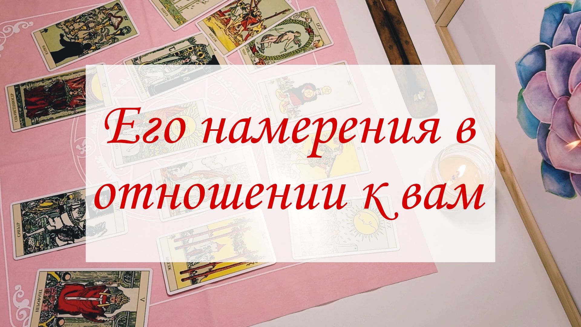 ЕГО НАМЕРЕНИЯ В ОТНОШЕНИИ К ВАМ.