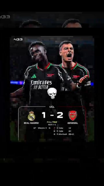 🤩Arsenal in UCL #arsenal #ucl #realmadrid