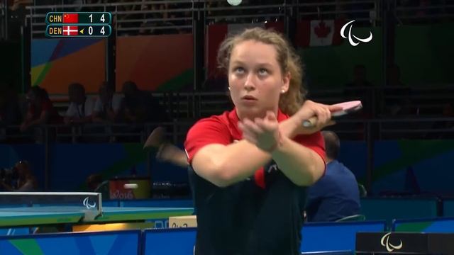 Table Tennis | China v Denmark | Women's Singles- Class 10 Semifinal 1| Rio 2016 Paralympic Games