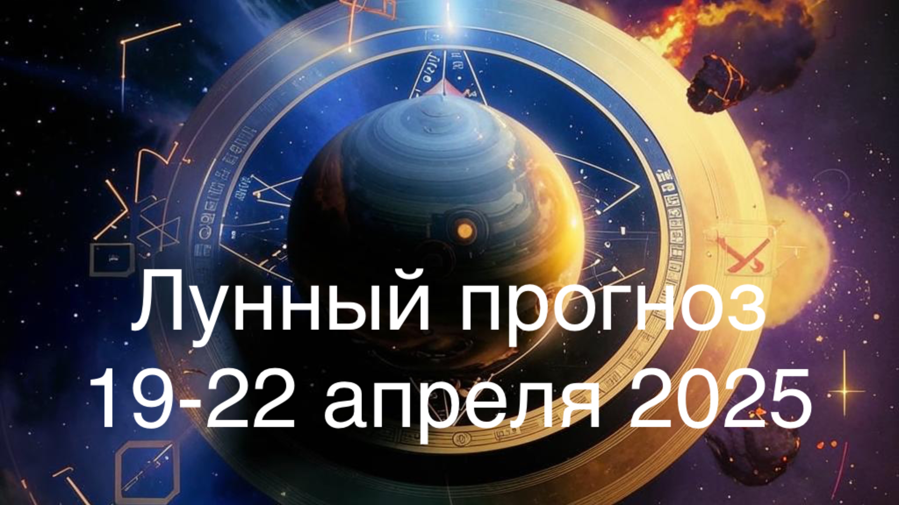 Лунный прогноз 19-22 апреля 2025.