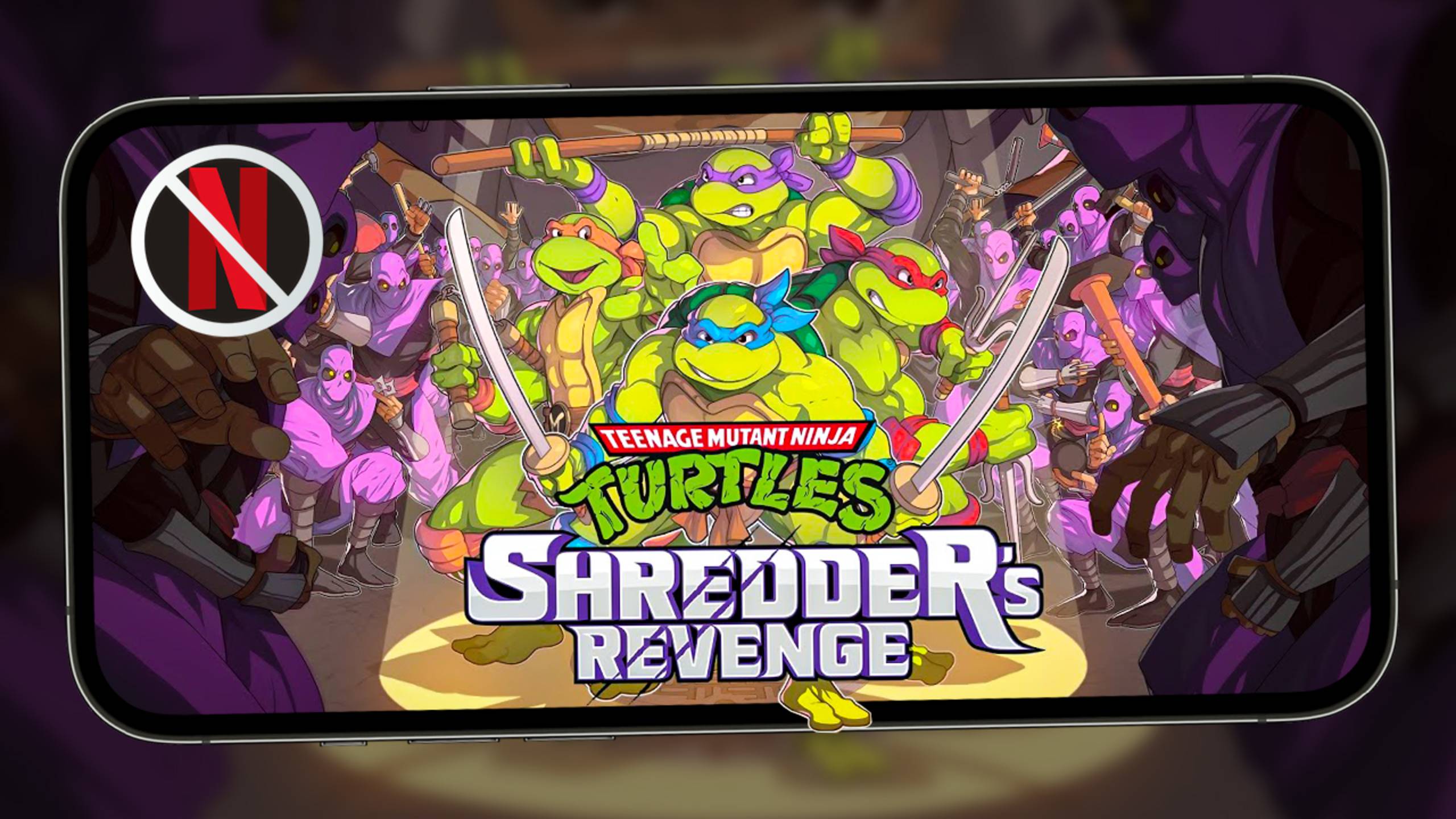 Теперь без подписки Netflix Games - Первый взгляд на крутых черепах TMNT:Shredder’s Revenge Mobile