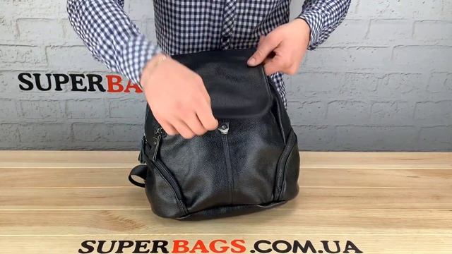 Обзор на качественный кожаный рюкзак от Tiding bag (12478)