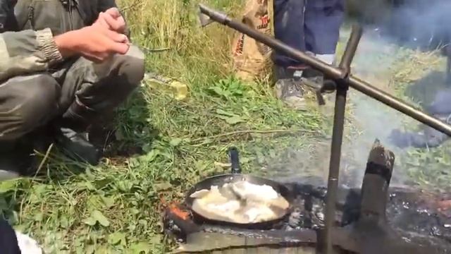 Щука жареная