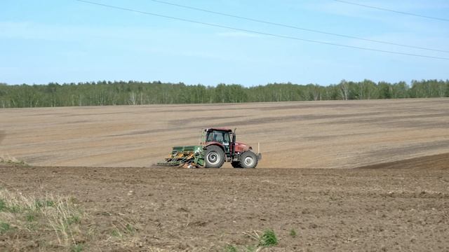 Посев яровых культур с сеялка Amazone D9! трактор  Valtra, Case Maxxum, Кировец, МТЗ ! Весна 2021