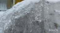 Пасхальный снегопад засыпал Новосибирск. Кольцово