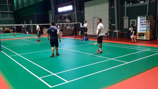 Bad Smashers In-House Badminton Tournament - MDD Semis: Joven / Joel vs Ian / Cherian