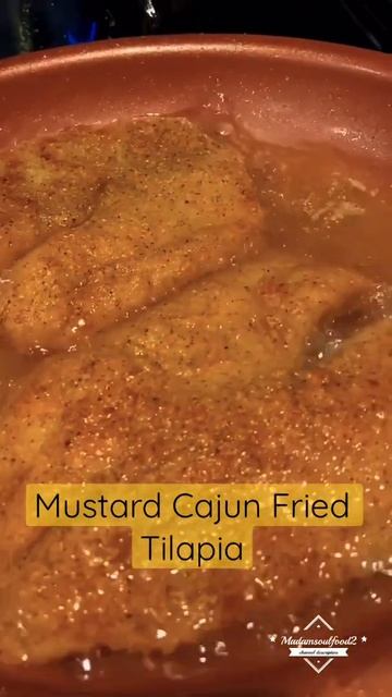 HUGE CAJUN MUSTARD FRIED TILAPIA FISH | WILD CAUGHT   #shorts #madamsoulfood #foodshorts