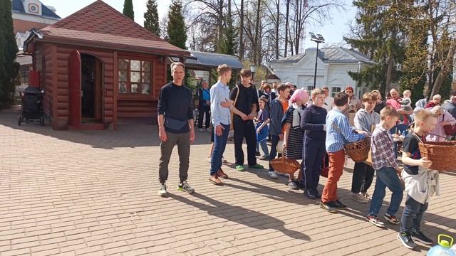 Церковь Преображения господня в Голицыно, Пасхальное освещение, 19 апреля 2025 год.