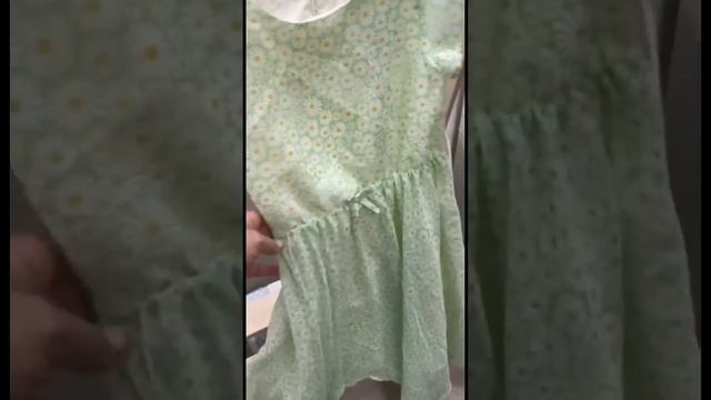 Шифоновое платье 128-134  H&M для девочек  Светло-зеленый. Маргаритка 🌼