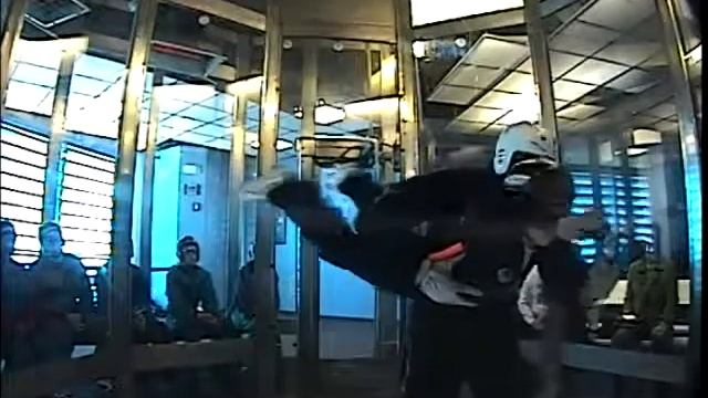 Kids on the wind tunnel