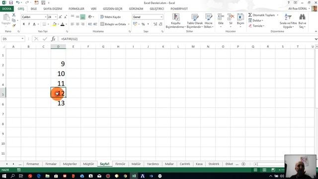 EXCEL DERSLERİ 3
