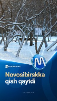 ❄️Novosibirskka qish qaytdi