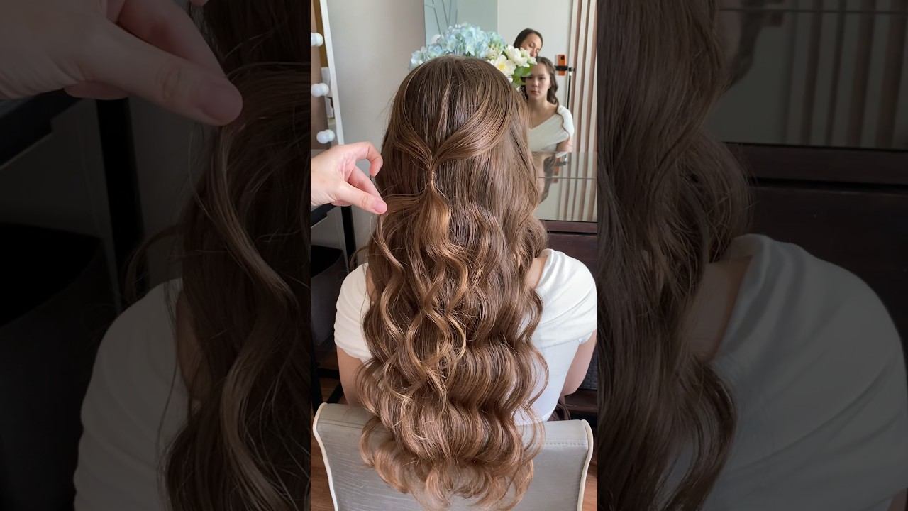 Easy hairstyle  Красивый и простой способ украсить прическу. #hairtutorial #hairstyles #прически