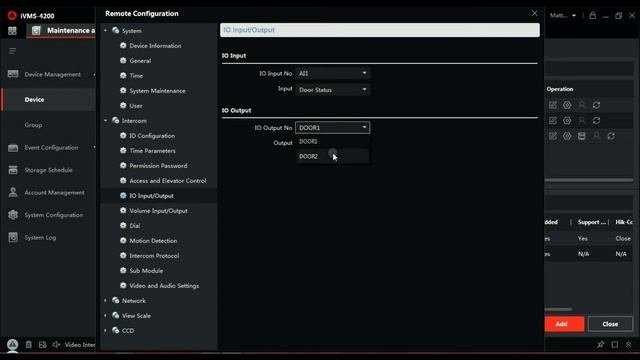 How To Configure For A 2 Relay Operation - On The Hikvision DS-KD8003-IME1 Intercom