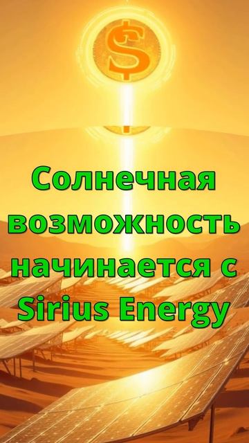 Как работают инвестиции в Sirius Energy_ Доход, страховка и энергия будущего!