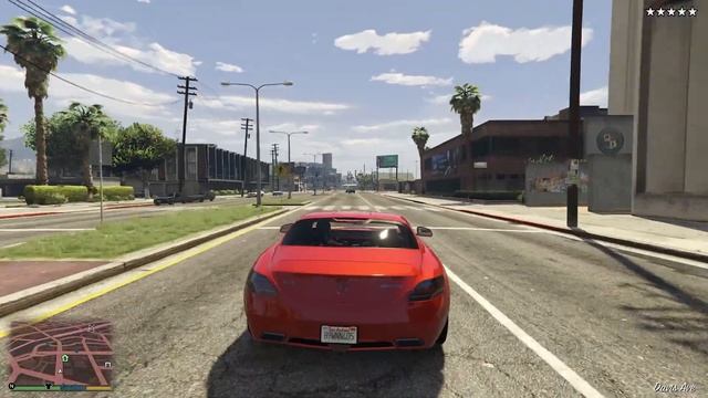 BALLAS GANG SHOOTOUT + 5 STAR ESCAPE IN MERCEDES SLS AMG | GTA 5
