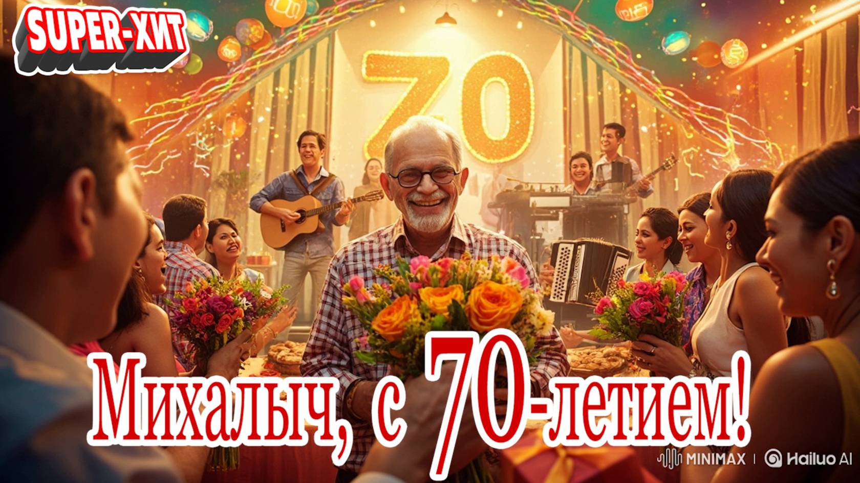 Михалыч с 70-летним юбилеем! (песня на заказ - Музыкальный Апельсин)