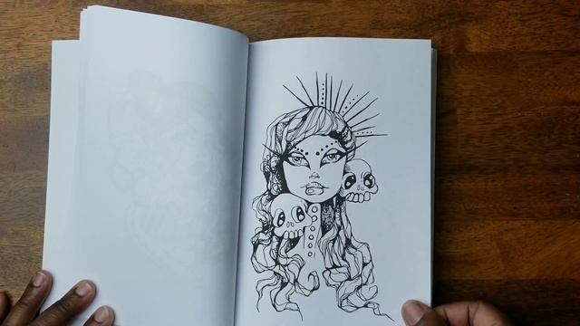 Flip Through ~ Macarons Sketchbook Coloring Book by Karla Magana