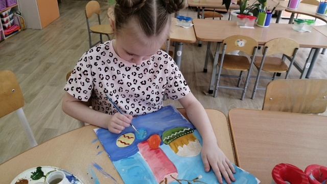 "Светлый праздник Пасхи" рисуют дети МБДОУ 15"Ручеёк"г. Усть-Илимска, воспитатель Шаповалова А.П.mp4