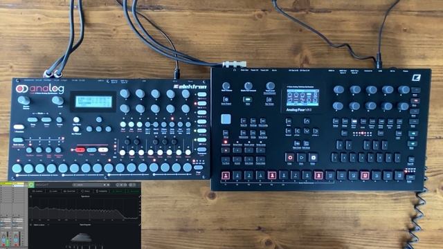 Elektron Analog Four MKI vs MKII Side-by-Side Sound Comparison (no talking)