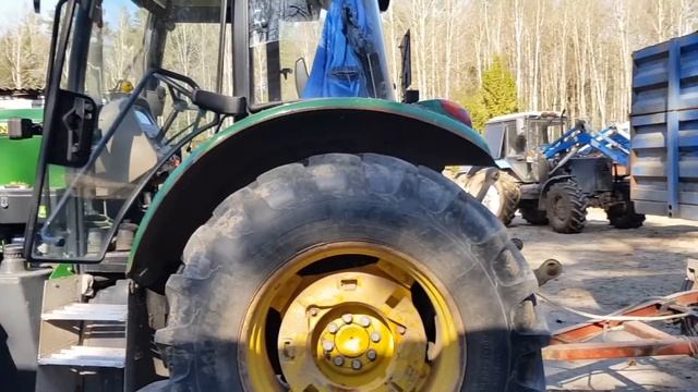 Зацепили плуг - ЛЕХА МОЧИ !  JOHN DEERE 6110 B, беглый обзор / за Русь !