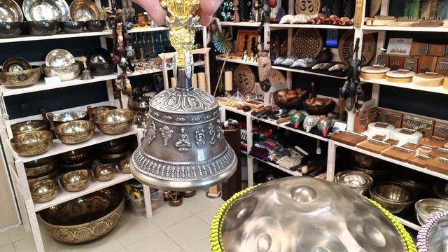 Тибетский колокольчик и варджа - 9 см / Dorje bell with vajra / shamanic.moscow