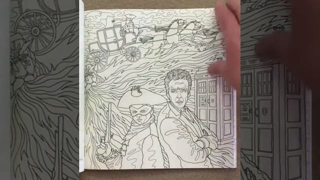 Doctor Who Travels in Time Coloring Book (US Edition) flip through