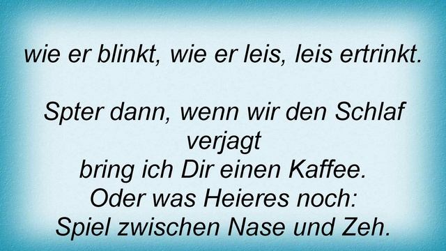 19479 Puhdys - Spiel Zu Zweit Lyrics