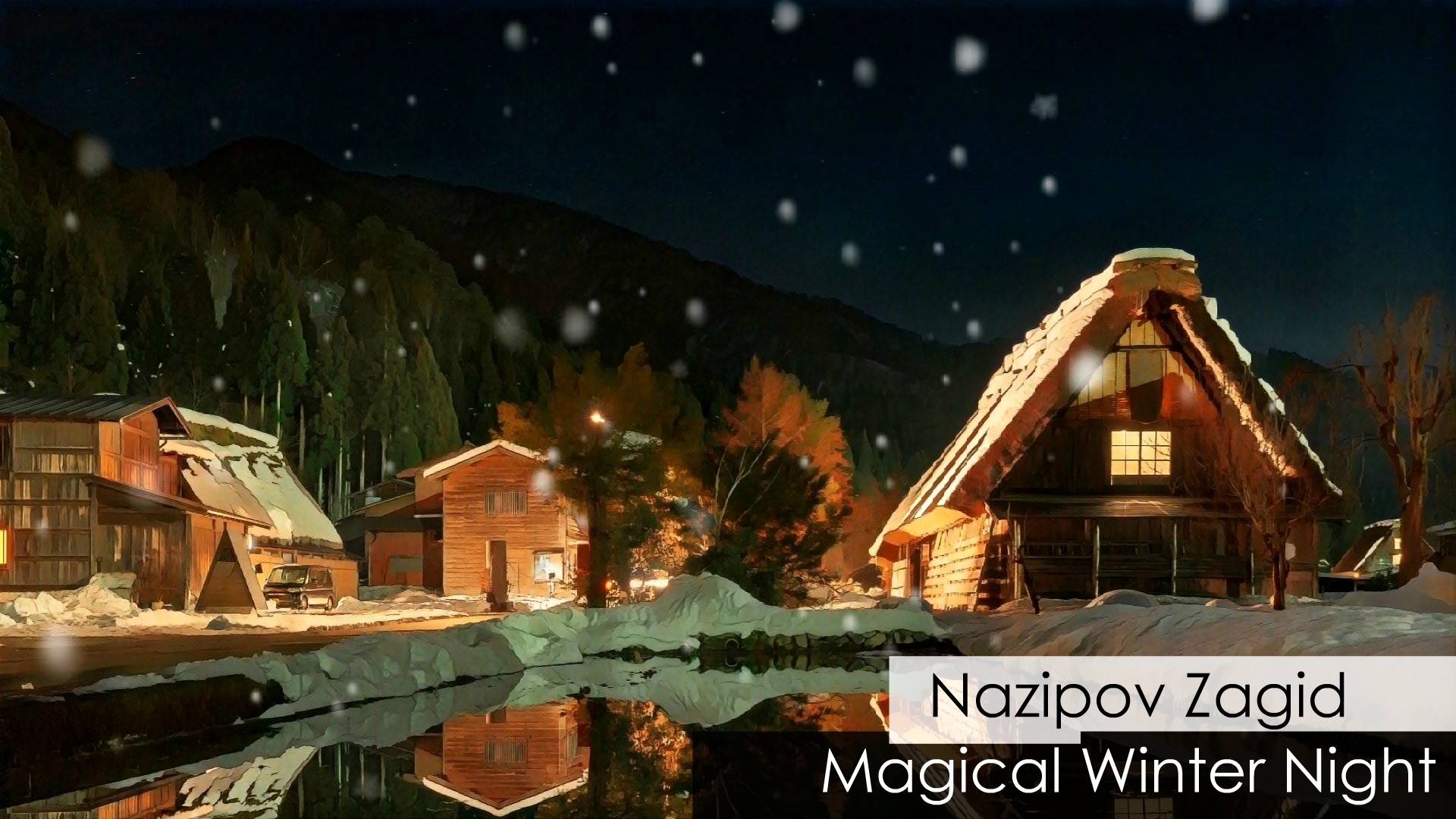 Magical winter night - Relax music piano for deep sleep by @Nazipov Zagid