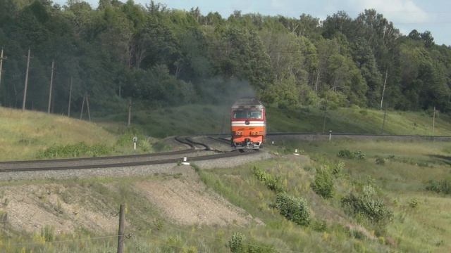 ТЭП70-0495, перегон Присады - Дедилово