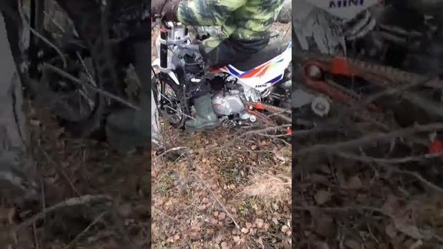 Испытание креплений мототехники к прицепу)))