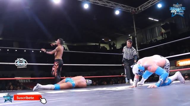 Emperador Azteca vs Silver Tiger vs Baby Fox en Arena Coliseo Monterrey  con LLaves y Candados