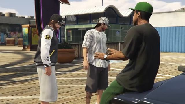 GTA: Online. • Intro cinematic cutscene to Lamar's lowrider mission: "Low And Slow".