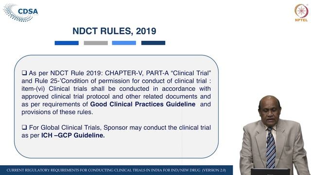 Clinical Trial Related Guidelines (NDCT Rules)