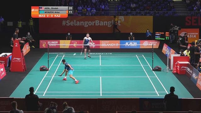 Malaysia( Aidil ) vs Kazakhstan( Niyazov ) || Badminton Asia Team Championships 2022