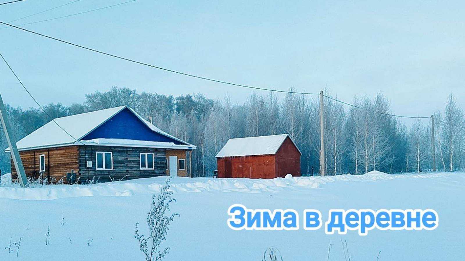 Сельские будни / Зима в деревне