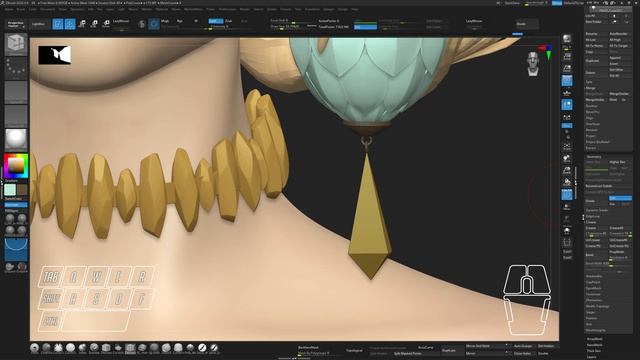 Zbrush Useful Chips.#2 Crease #shorts